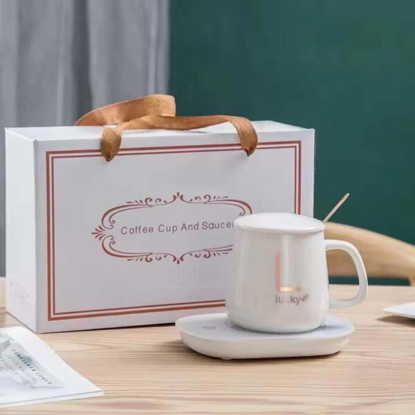 Manufacturer Wholesale 55 Degree Thermostat Heating Ceramic Coffee Mug Classic Design Style for Home Office Gift