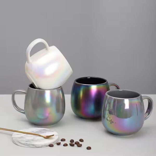 Coffee Mug Glaze Porcelain Laser Ceramic Creative Mugs Drinking Coffee Business Gifts