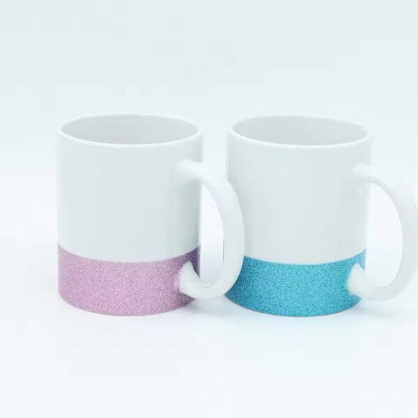 Manufacturer Coated Heat Transfer Sequin Mug Custom Logo Sublimation Ceramic Mug for Modern Party Advertising Promotion Gift