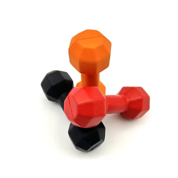 High Quality Custom Printed Anti-Stress PU Foam Dumbbell Unisex Stress Ball for Gym Promotion Cost Kid's Toy