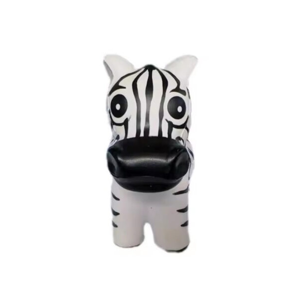 OEM Factory Custom Made Anti-Stress Relief Soft PU Foam Zebra Animals Squishy Ball Toys for Kids Aged 5 to 7 Years