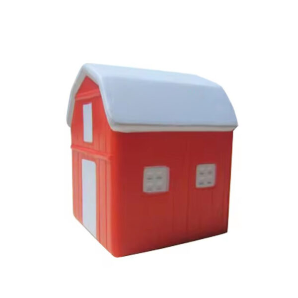 Promotional Unisex PU Foam House Shaped Stress Ball Outdoor Play Toy with Custom Logo Printing Cheap Stress Relief Toy