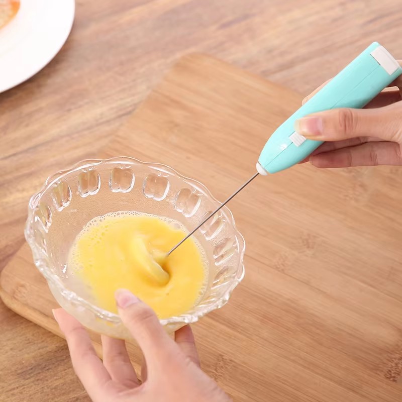 battery coffee blender cake milk frother